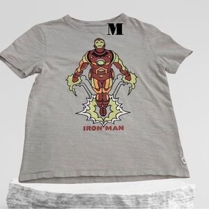 GAP Gray Short Sleeve Tee with Comic Book Design